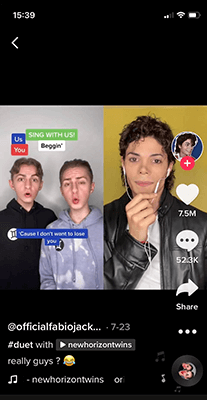 collaborate with other tiktok influencers