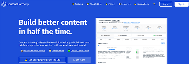 content harmony homepage