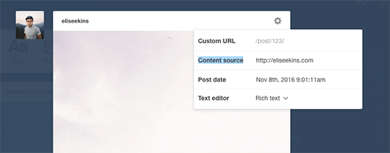 Content source