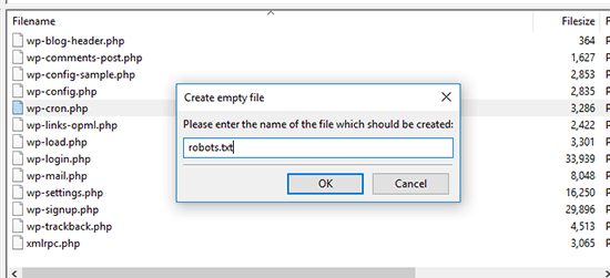 Create Empty File