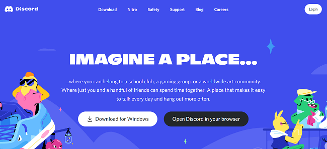 discord homepage
