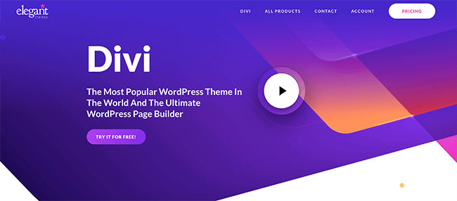 divi homepage