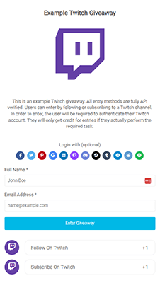 do a giveaway