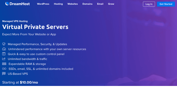 Dreamhost vps hosting