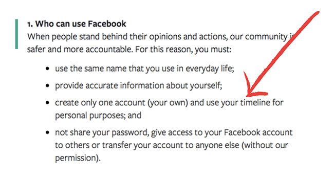 Facebook One Account