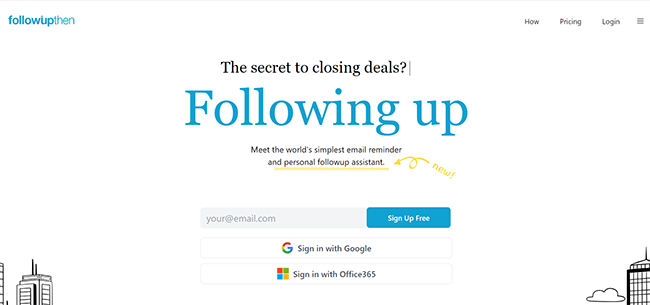 FollwUpThen Homepage