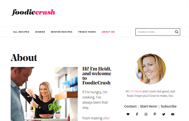 Foodiecrush about page