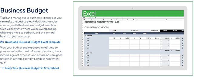free template smartsheet