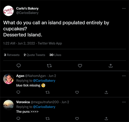 funny tweets example