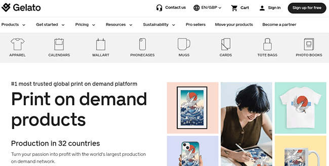 gelato homepage