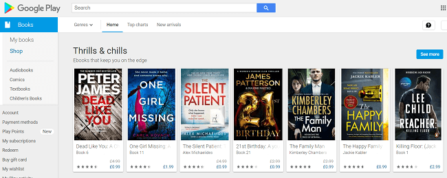 google play homepage