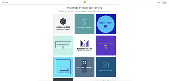 hatchful logo design example