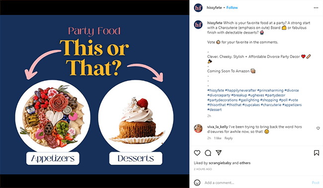 hissy fete instagram post