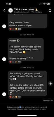 Hype upcoming product - Tala sneak peeks