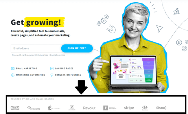 include social proof