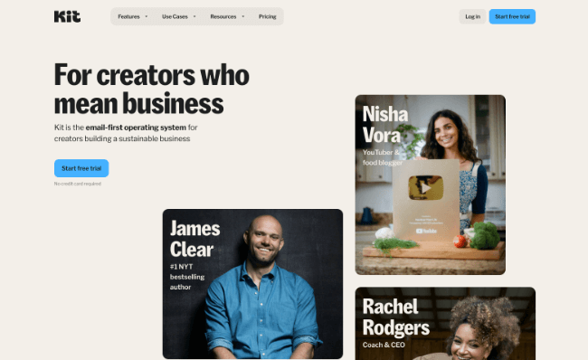 kit homepage