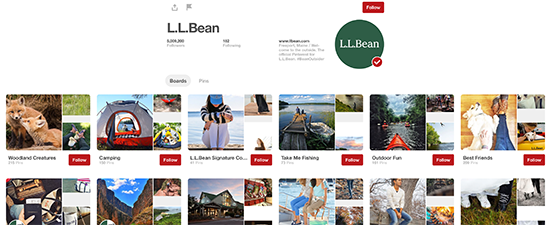 L.L. Bean Pinterest