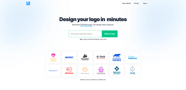 logo.com homepage