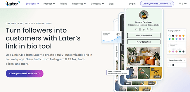 Later Bio Link Homepage