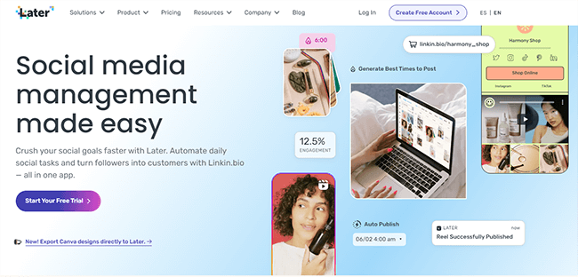Later Homepage