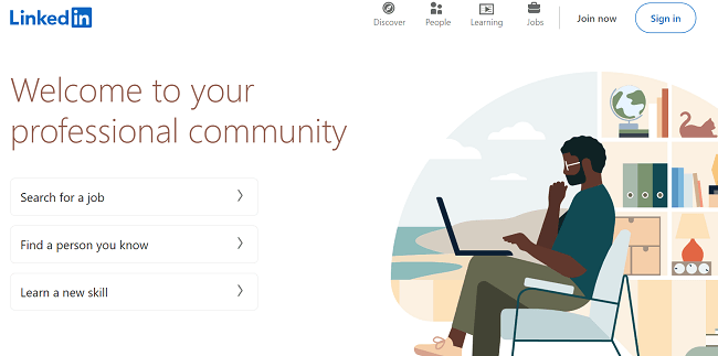 linkedin community homepage