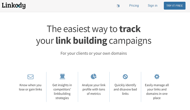 linkody homepage