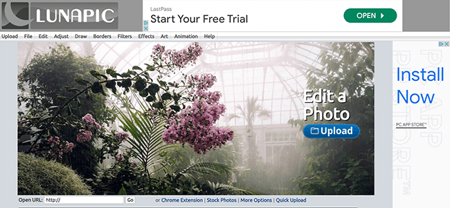 Lunapic Homepage