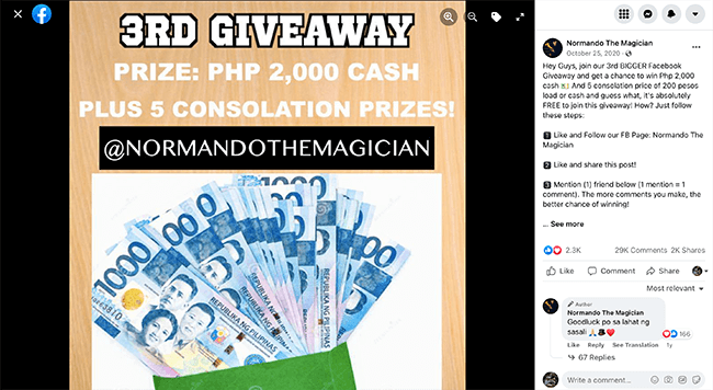 magician giveaway