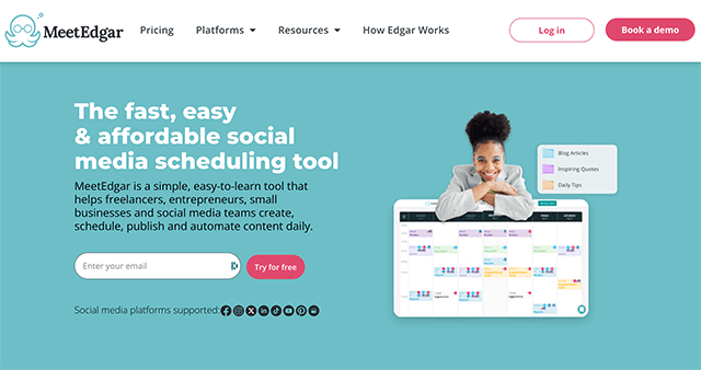 MeetEdgar Homepage