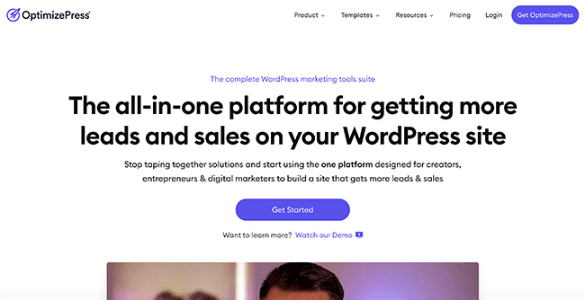 OptimizePress Homepage