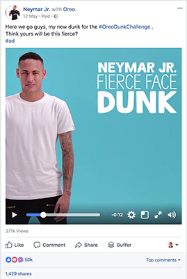 Oreo Athlete Partnership Share