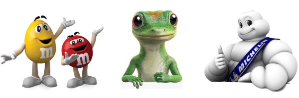 Popular mascots