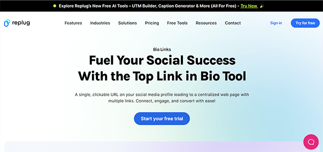 Replug Homepage