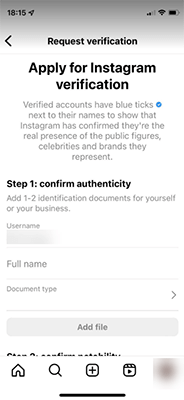 request verification