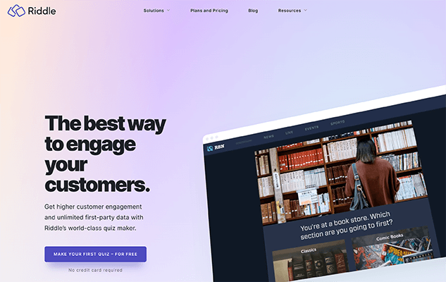 Riddle homepage