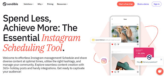Sendible Homepage