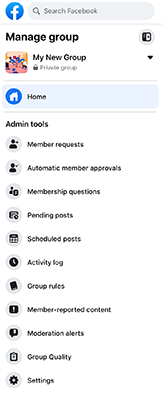 Set group rules and questions