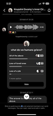 Share voice notes - Swamy_s inner circle