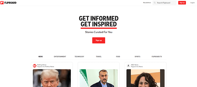 share your posts on flipboard