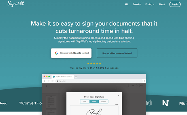 SignWell Homepage