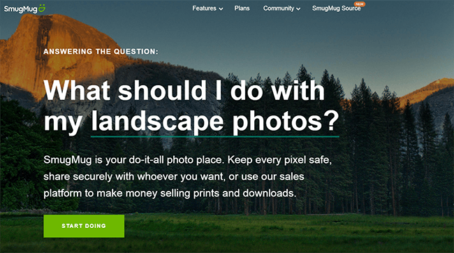 SmugMug Homepage
