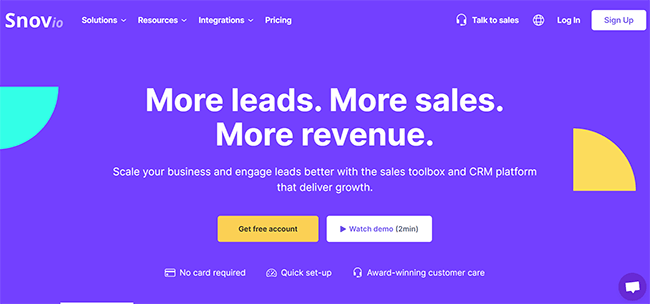 Snov.io Homepage