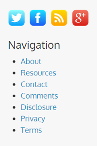 Social Links Footer