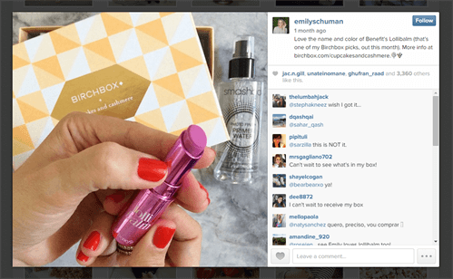 Social Media Post Example