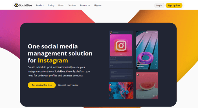 SocialBee Homepage