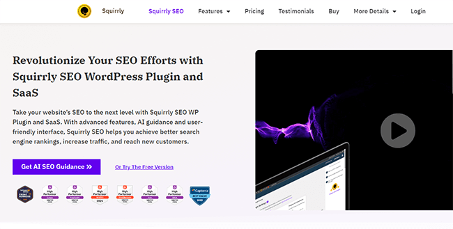 Squirrly Homepage