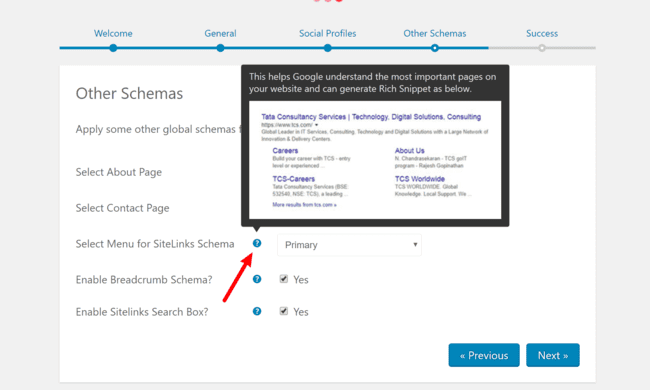 Structured data and sitelinks