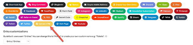 sweepwidget upload a file
