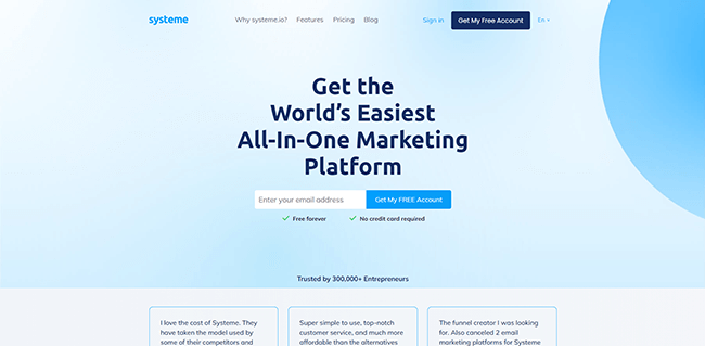 systeme homepage