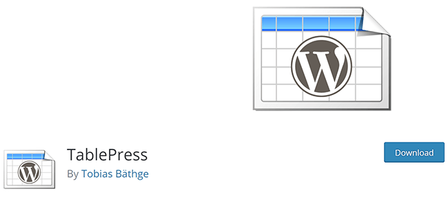 tablepress homepage